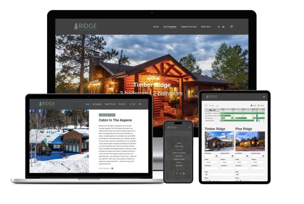 Ridge Vacation Properties Web Design